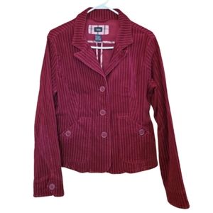 Women's  Vanity 97% cotton button down jacket. Size Lg.